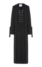 Bouguessa Lace-up Long Cardigan