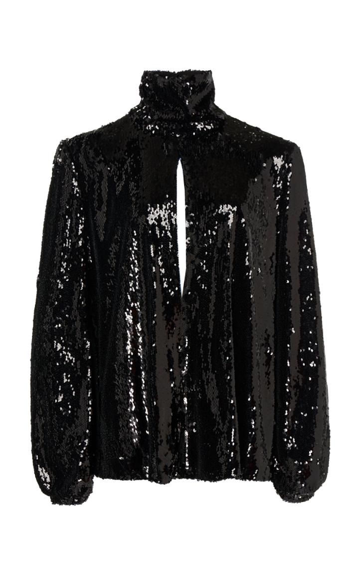 Racil Cher Sequined Keyhole Top