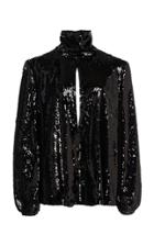 Racil Cher Sequined Keyhole Top