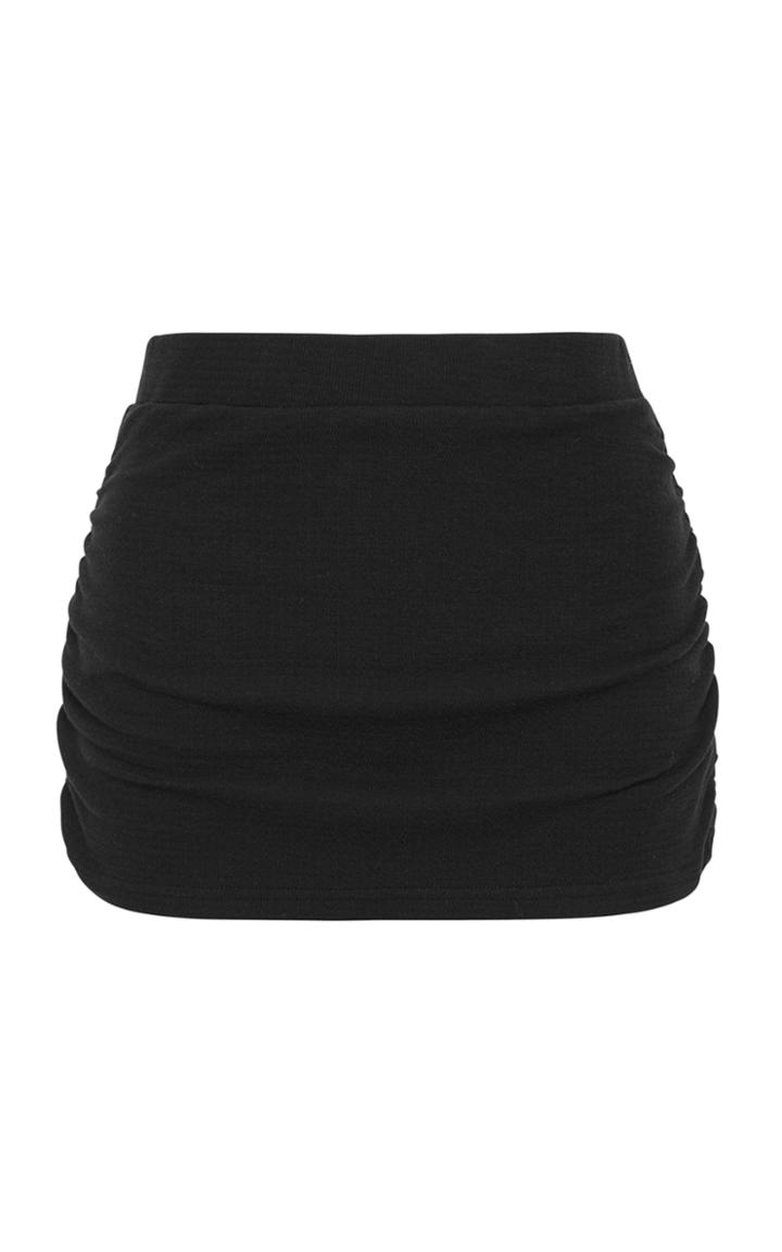 Moda Operandi Matin Ruched Textured-knit Shorts