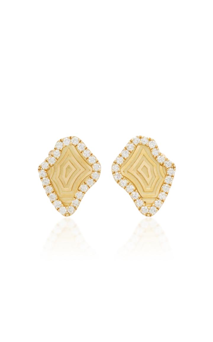 Kimberly Mcdonald Agate Pattern Stud Earrings