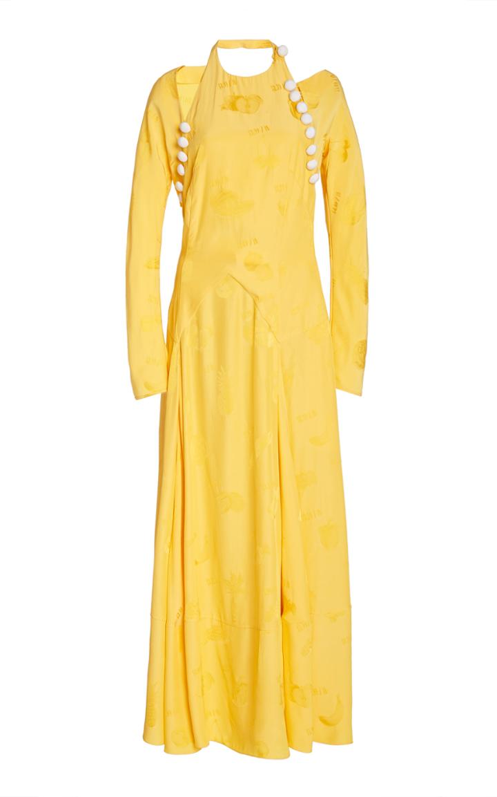 Moda Operandi Rosie Assoulin Hold My Bolero Cotton-blend Maxi Dress