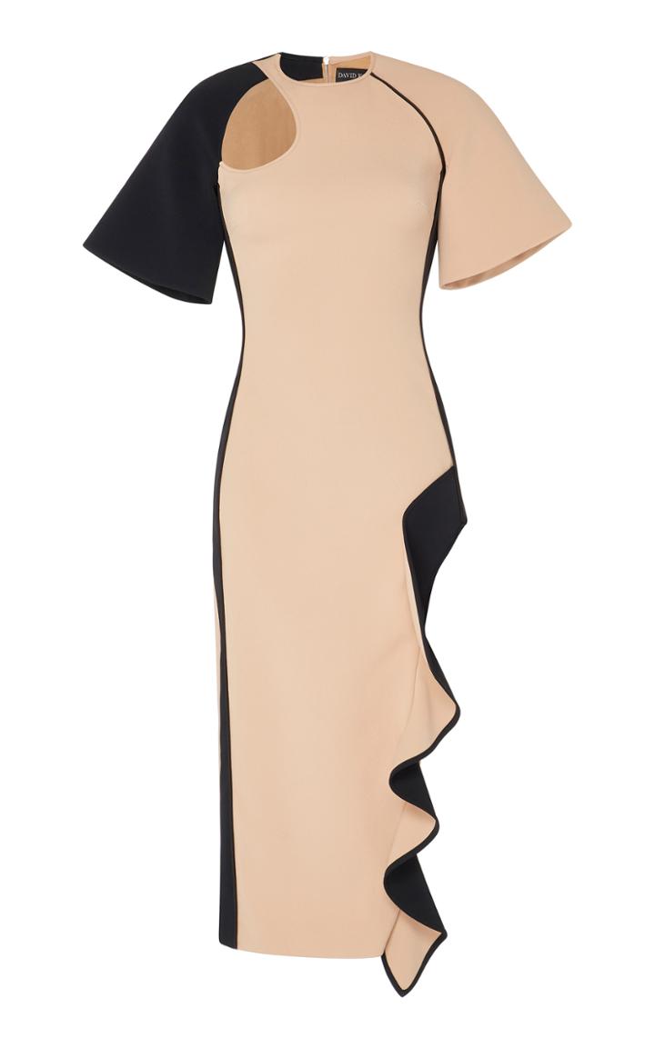 David Koma Keyhole Cutout Dress
