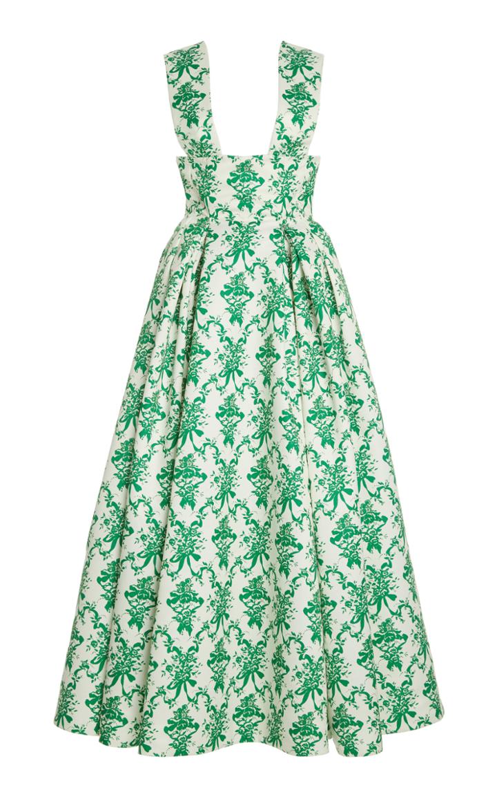 Moda Operandi Emilia Wickstead Rosalind Pleated Crepe Gown
