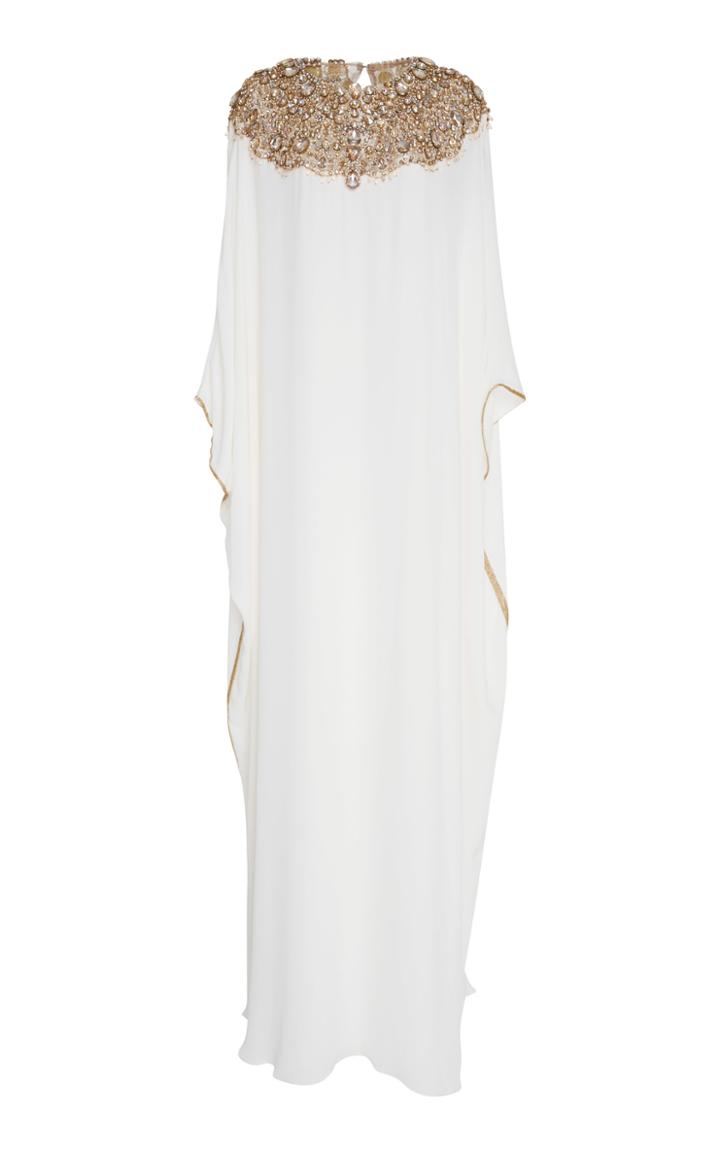 Marchesa Crystal Embellished Caftan