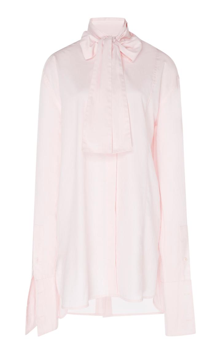Jw Anderson Poplin Neck Tie Shirt