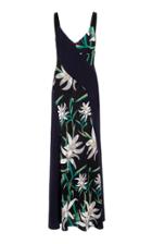 Diane Von Furstenberg Paneled Silk Dress