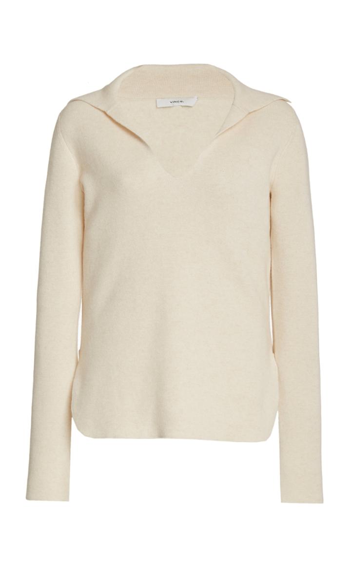 Moda Operandi Vince Wool-knit Polo Top