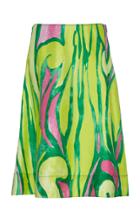 Marni Woven Silk A-line Skirt