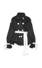 Andrew Gn Double Breasted Ruffle Jacket