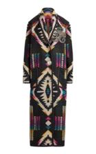 Ralph Lauren Sauville Unlined Open Printed Coat