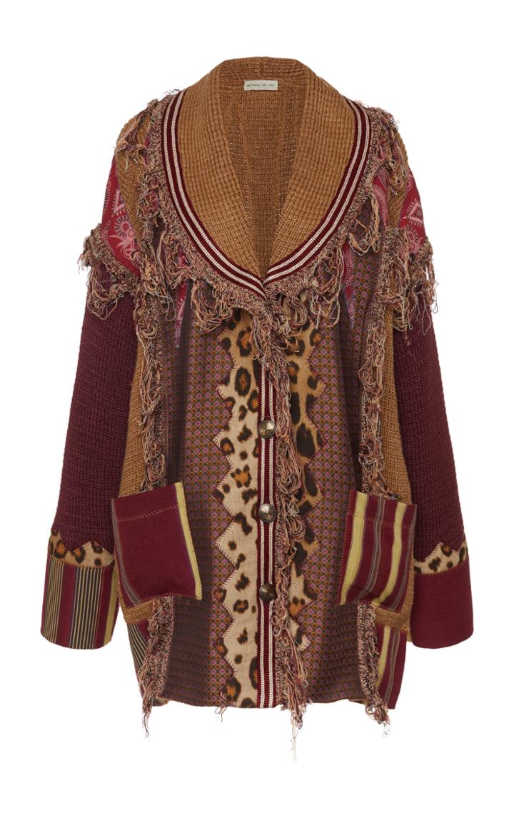 Moda Operandi Etro Distressed Patchwork Cardigan Size: 40