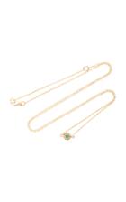 Octavia Elizabeth 18k Gold Emerald Necklace