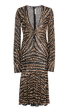 Naeem Khan Sequined Midi Dress