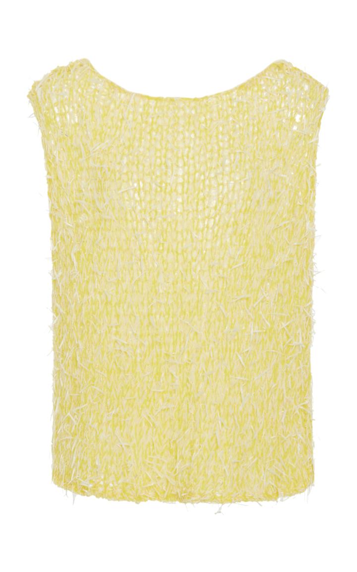 Christopher Kane Open Tweed Knit Top