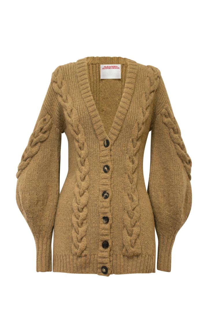 Alejandra Alonso Rojas Hand Cable Knit Cardigan