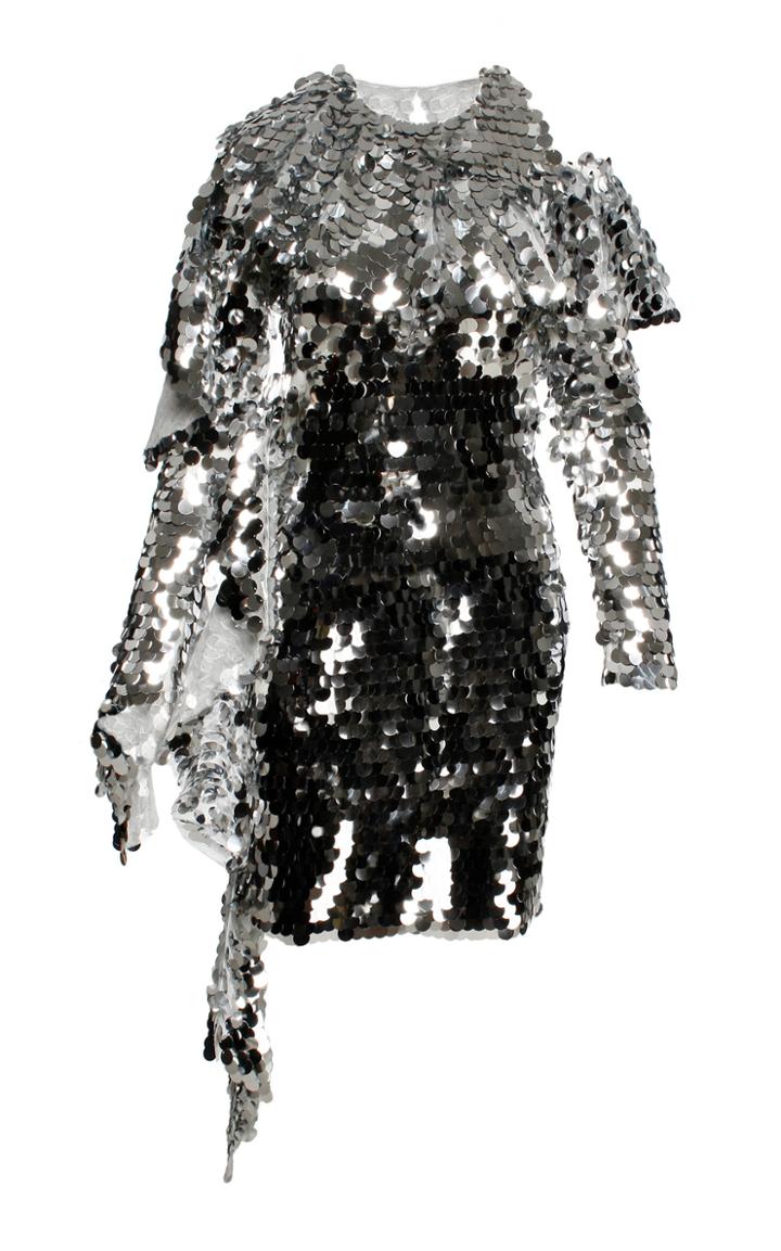Anouki Sequin Ruffle Mini Dress