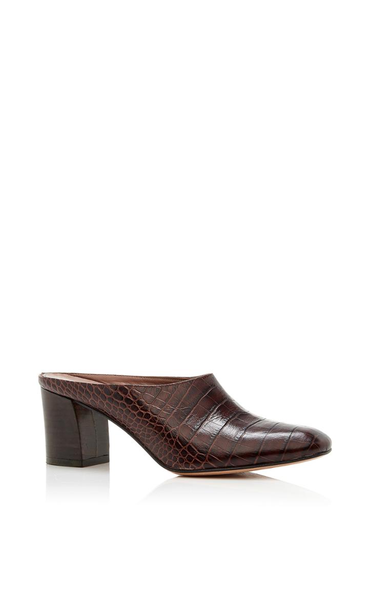 Maryam Nassir Zadeh Maryamm Embossed Leather Mules