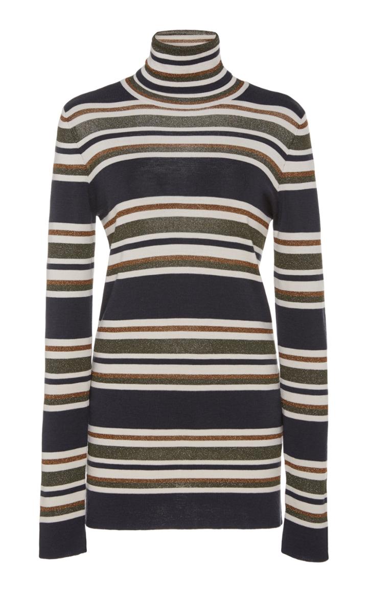 Brunello Cucinelli Metallic Wool-blend Turtleneck Sweater
