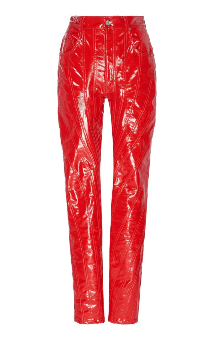 Mugler Vinyl Spiral Trouser