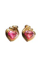 Moda Operandi Tiina Smith Vintage Bulgari Tourmaline & Sapphire Heart Earrings