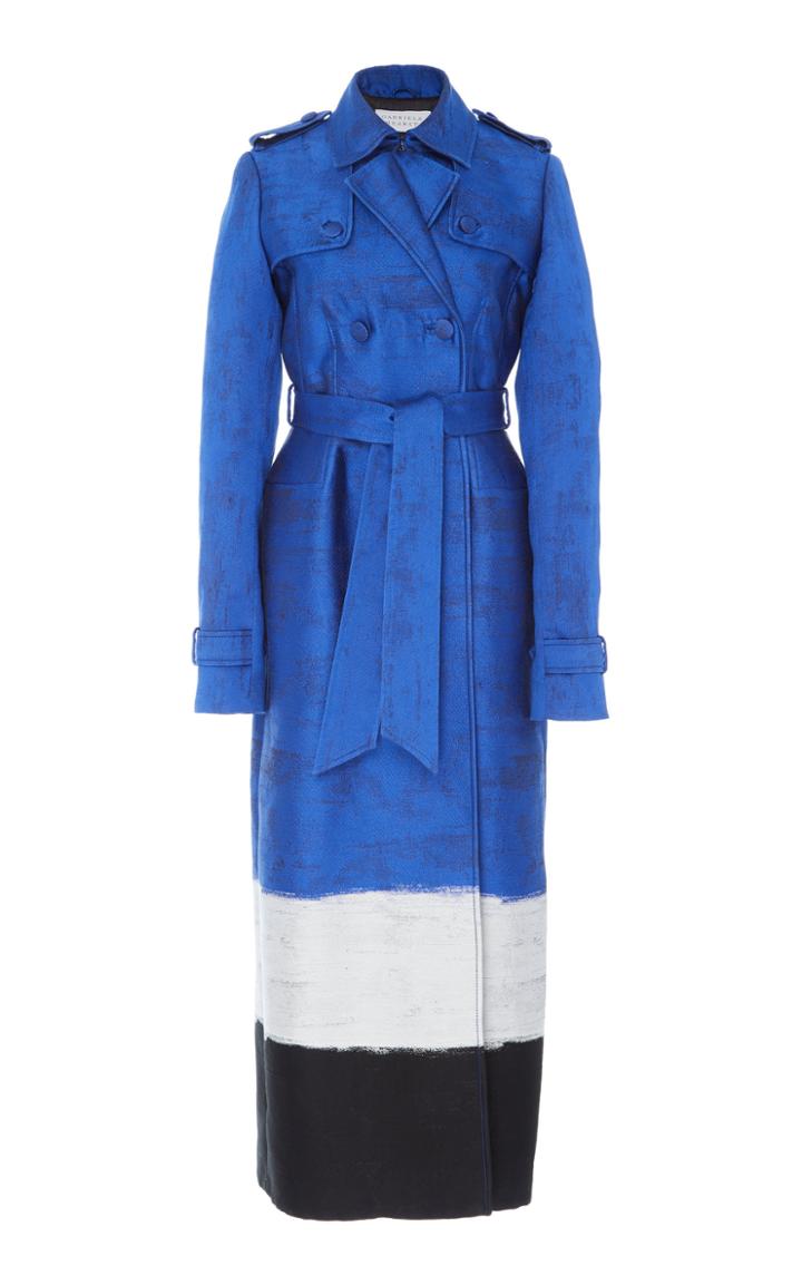 Gabriela Hearst Ceuta Printed Gabardine Trench