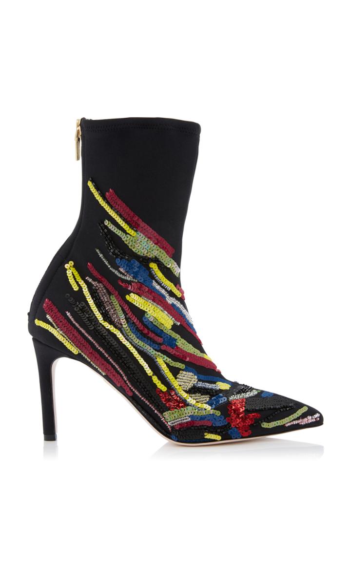 Cushnie Et Ochs Lorenzo Embroidered Bootie