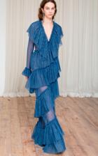 Moda Operandi Sandra Mansour Rverie Glittered Tiered Tulle Dress