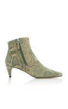 Isabel Marant Deby Snake-effect Leather Ankle Boots