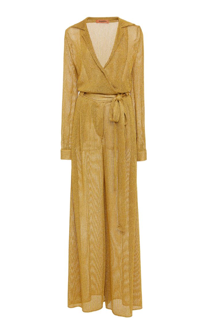 Missoni Belted Wide-leg Lurex Jumpsuit