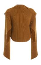 Moda Operandi Victoria Beckham Cutout Ribbed-knit Mockneck Sweater