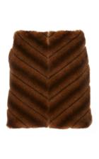 Marei 1998 Tithonia Faux Fur Mini Skirt
