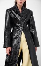 Aleksandre Akhalkatsishvili Crocodile Textured Trench Coat