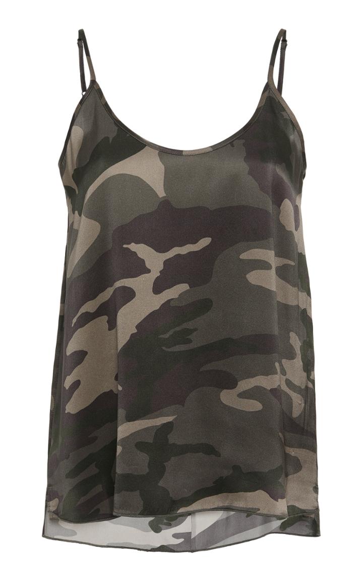 Atm Anthony Thomas Melillo Camouflage Silk Camisole