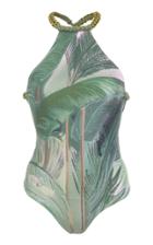 Triya Leaf Print One Piece Swimsuit
