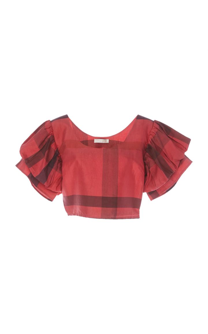 Loveshackfancy Christine Off The Shoulder Stripe Top