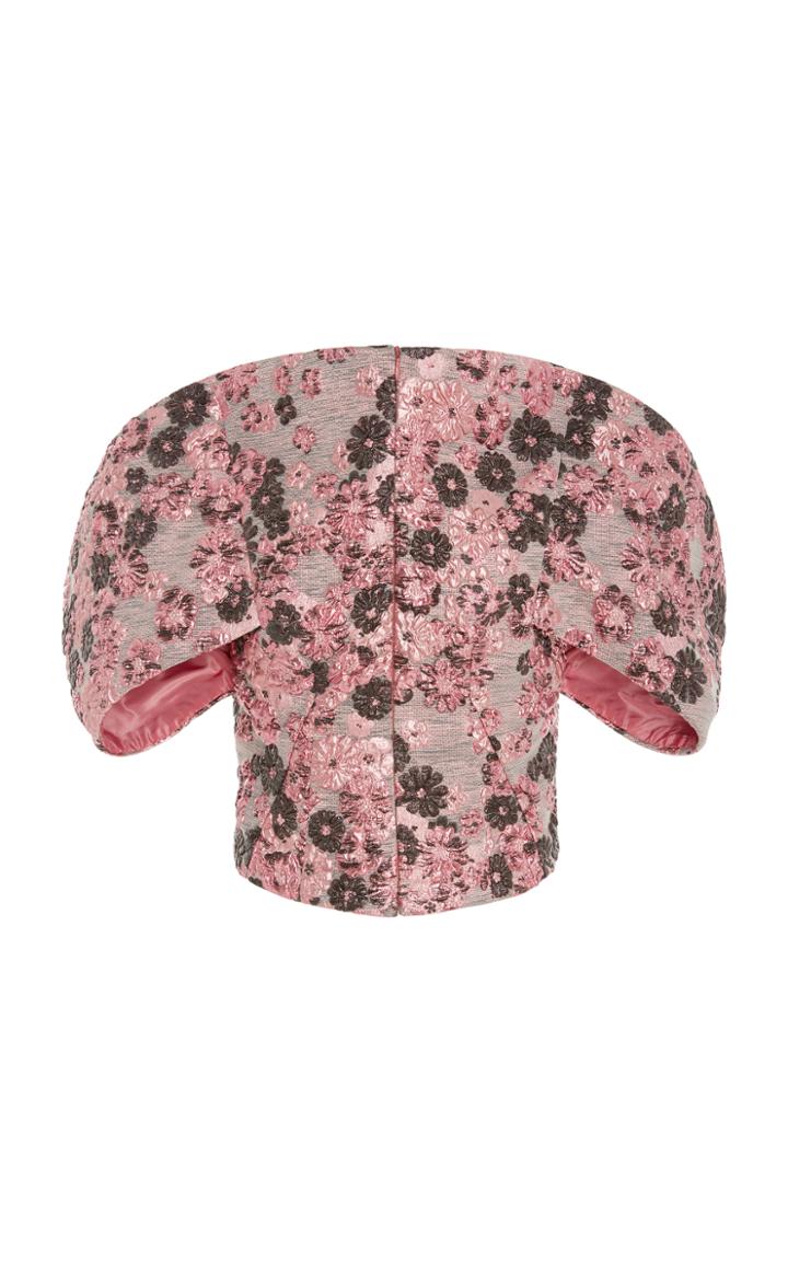 Zac Posen Jacquard Cloque Jacket
