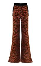 Moda Operandi Raisa Vanessa Leopard-print Flared Crepe Pants