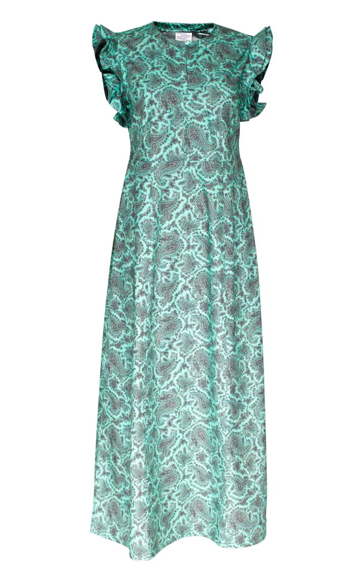 Baum Und Pferdgarten Aeron Ruffle Shoulder Cotton Dress