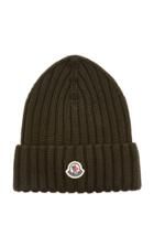 Moncler Ribbed-knit Wool Beanie