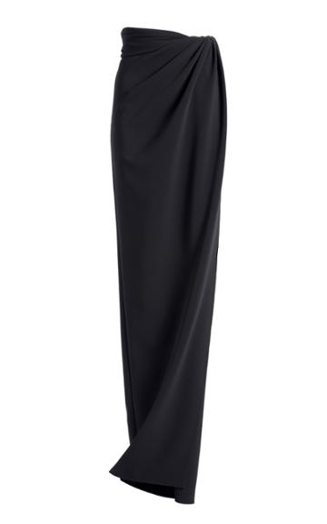 Moda Operandi Brandon Maxwell High-rise Satin Wrap Skirt