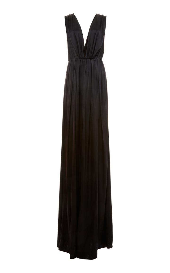 Marina Moscone Long Knotted Dress