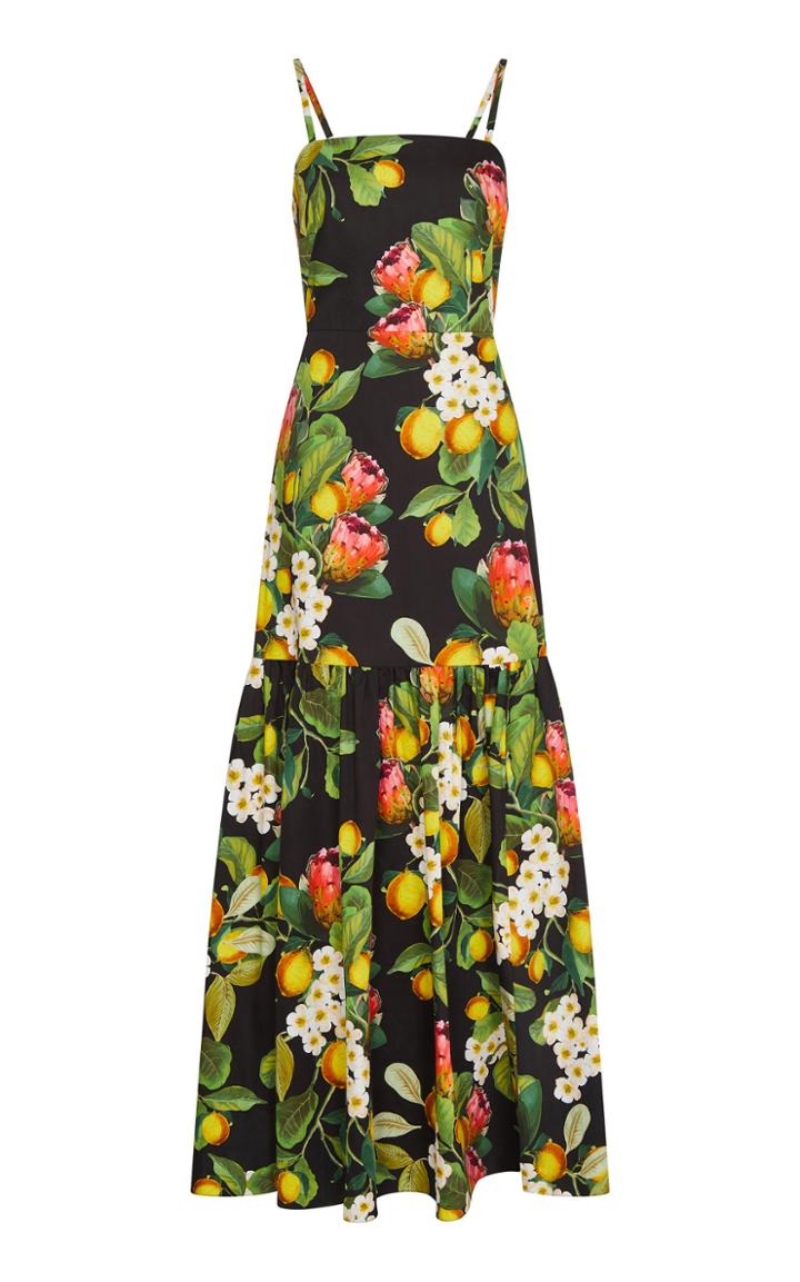 Moda Operandi Borgo De Nor Cordelia Floral Cotton-poplin Dress