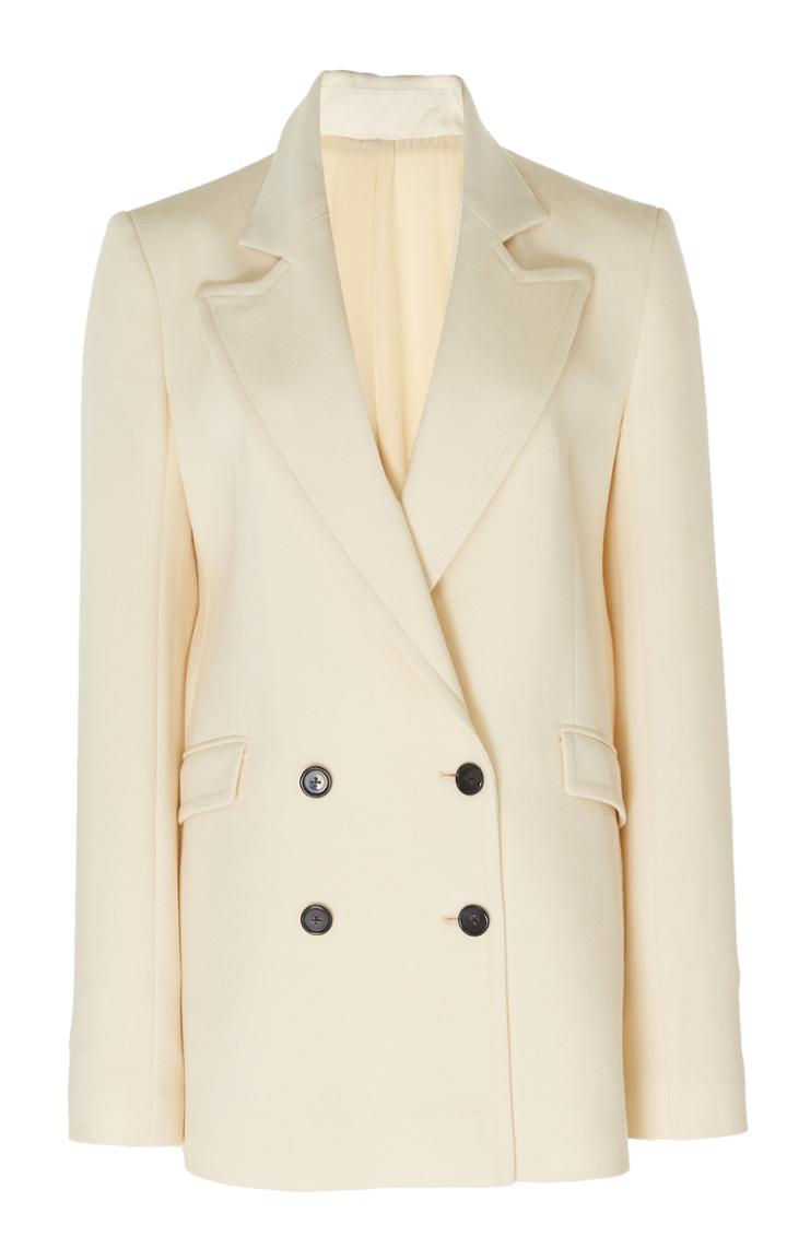Roland Mouret Gilroy Double-breasted Wool-blend Blazer