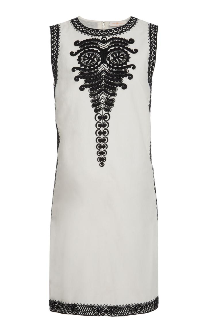Tory Burch Embroidered Canvas Dress