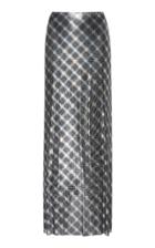 Paco Rabanne High-rise Chain-link Slit Skirt