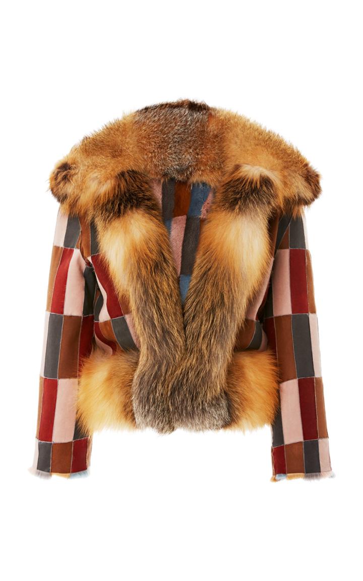 J. Mendel Reversible Patchwork Mink Jacket