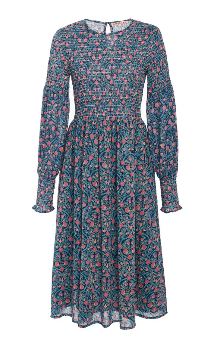 Banjanan Johanna Floral Cotton Voile Dress