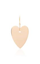 Ginette Ny Solo Angle 18k Rose Gold Heart Single Earring