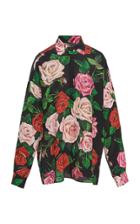 Dolce & Gabbana Floral-print Organza Top